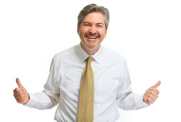 Poster - Happy businessman.