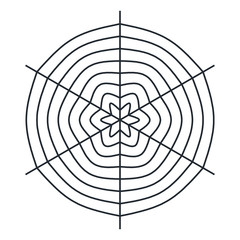 Spider web - Cobweb vector  on white background - illustration
