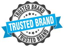 Trusted Brand Stamp. Sign. Seal