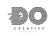 © ankreative - DO D O Zebra Letter Logo Design with Black and White Stripes