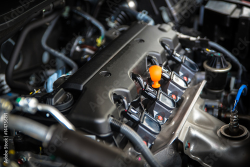 Fotografía Powerful engine of a car