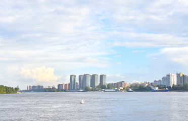 Wall Mural - View of Neva river, St.Petersburg.