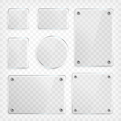 Wall Mural - Transparent Glass Plates Set