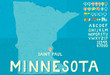 Map of Minnesota with icons