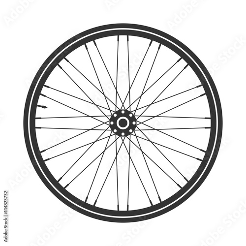 Fotografía Bicycle wheel symbol,vector