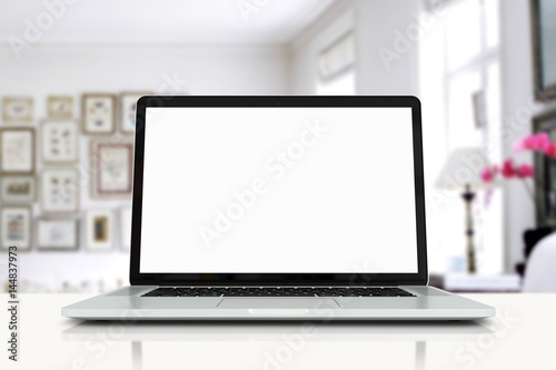 Fotografie, Obraz mock up devices in interior. 3d rendering, 3d illustration