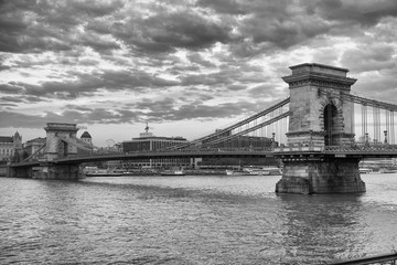 Chain Bridge at sunset