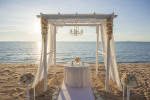 Wedding Setup On Beach