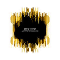 Poster - Abstract background with chaotically arranged geometric elements.