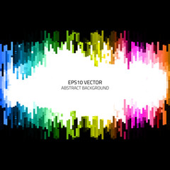 Poster - Abstract background with chaotically arranged geometric elements.
