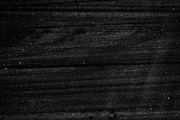 Wall Mural - scratches cracks and noise on the black background texture overlay