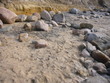 Steine und Sand