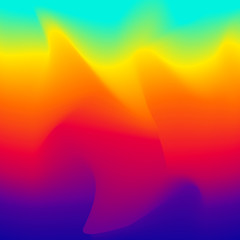 Poster - Vector illustration of abstract blurred curve background