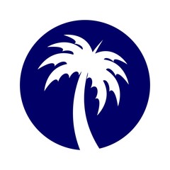 Wall Mural - palm logo vector.