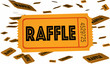 Raffle Tickets Contest Enter Now Win Big 3d Illustration