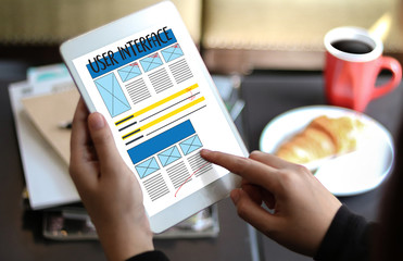 Poster - USER INTERFACE Global Address Browser Internet Website Design Software Media WWW  Domain HTML Innovation Technology Homepage