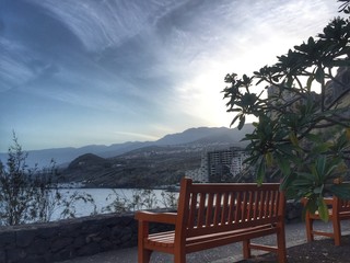 cosy romantic park near the ocean