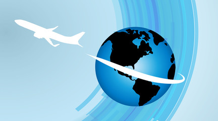 Wall Mural - Vector illustration of the globe.