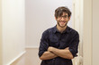 © Antonio Ovejero/ADDICTIVE STOCK - Young smiling male in shirt posing