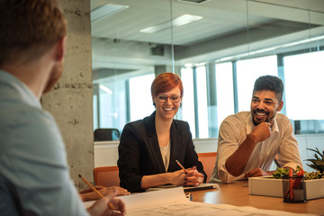 Poster - Business meeting in an office