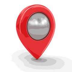 Poster - Pointer. Image with clipping path