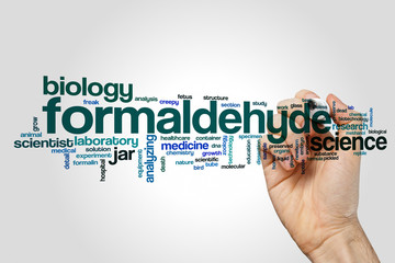 Wall Mural - Formandehyde word cloud