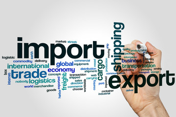 Sticker - Import export word cloud