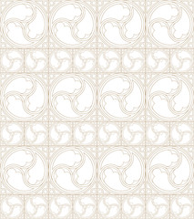 Poster - Seamless pattern with plant elements in classic style.