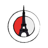 Fototapeta Boho - Eiffel tower architecture icon vector illustration graphic design