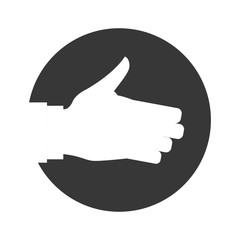 Poster - Hand gesturing symbol icon vector illustration graphic design