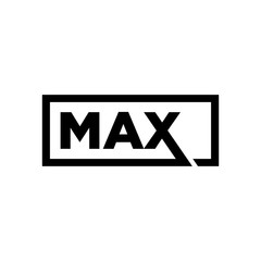 Wall Mural - letter m, a, and x logo vector. max logo vector.