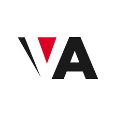 Wall Mural - letter v and a logo vector