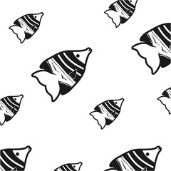 Fish sea background symbol icon vector illustration graphic design