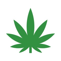 Poster - marijuana logo vector.