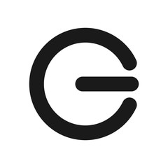 Wall Mural - g power logo vector