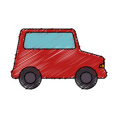 Canvas Print - little car toy icon vector illustration design