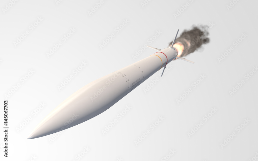 Intercontinental Ballistic Missile Stock Illustration | Adobe Stock