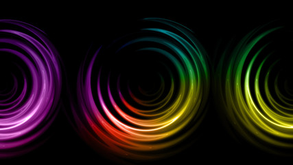 Wall Mural - triple rings flare pattern