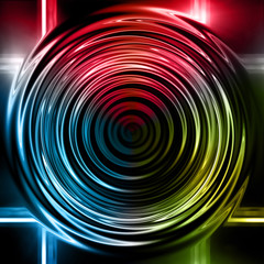 Wall Mural - Lens ring flares cross circle