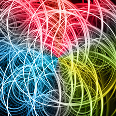 Wall Mural - half ring mix flares