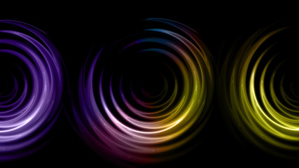 Wall Mural - triple rings flare pattern
