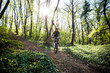 © Coka - man ride mountain bike through forest