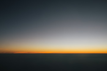 sunset horizon line. stratosphere sky background without sun.