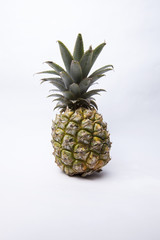 Wall Mural - Pineapple on white background