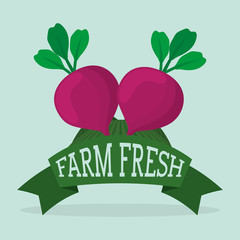 Wall Mural - farm fresh vegetables liifestyle healthy sticker vector illustration eps 10