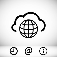 Wall Mural - web icon stock vector illustration flat design