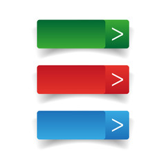 Poster - Web buttons set vector