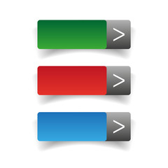 Poster - Web buttons set vector