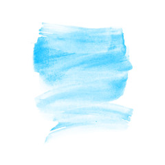Poster - Vector hand drawn watercolor brush stain. Colorful painted stroke.