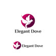 Purple Elegant Dove Logo template designs
